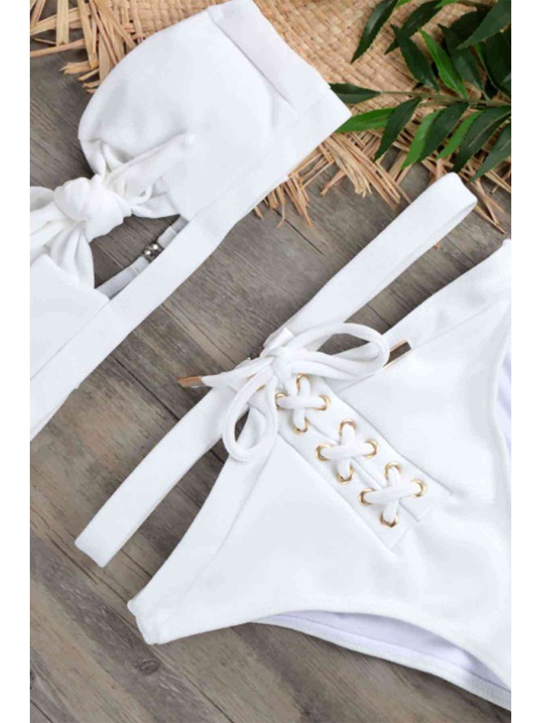  Özel Tasarım Bikini Takım Beyaz 